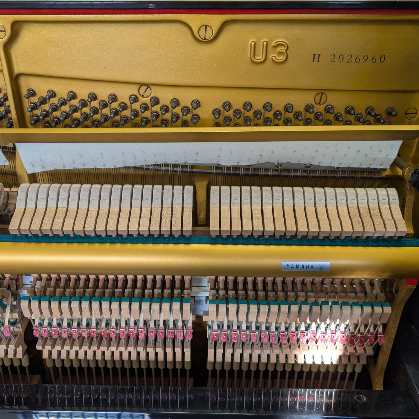 Yamaha U3 Upright Piano in Polished Black Serial No: H2026960 | RECONDITIONED AS NEW