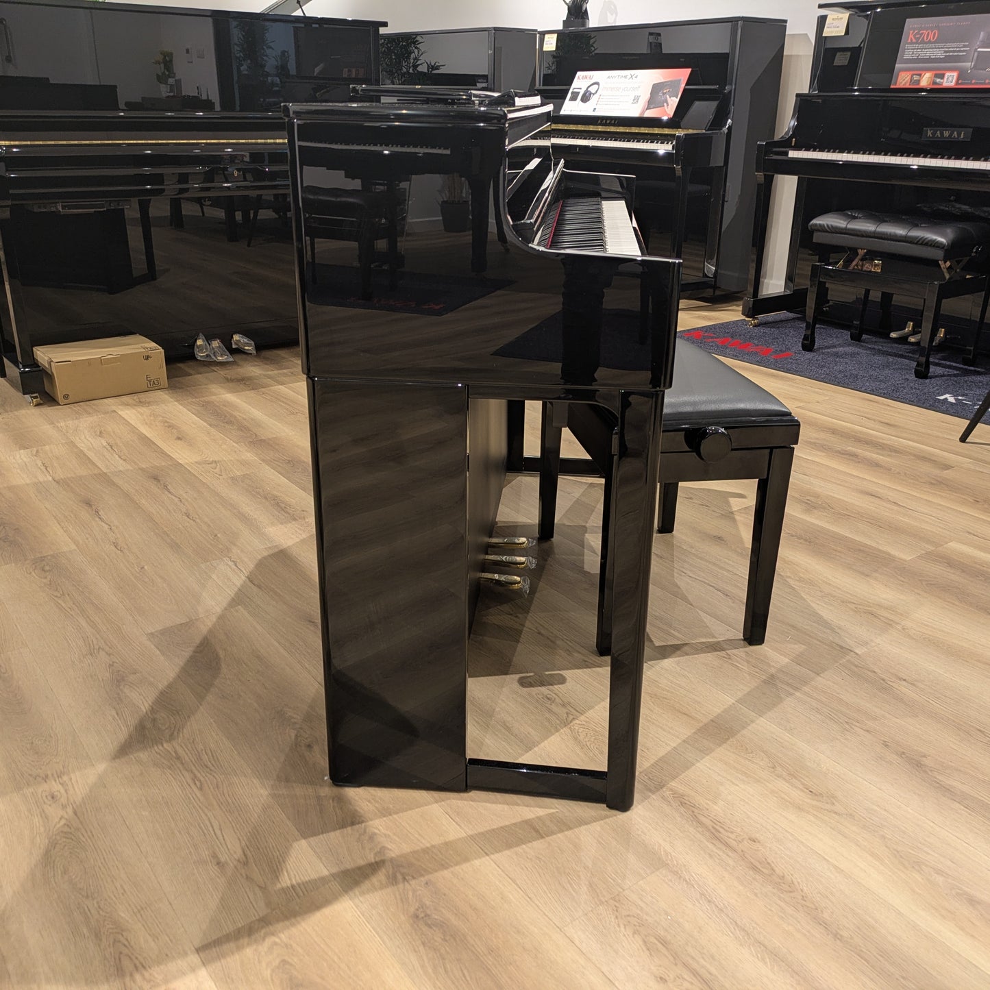 Roland HP704PE Polished Ebony Digital Piano Incl Stool Serial No: Z7Q1832 | Second Hand