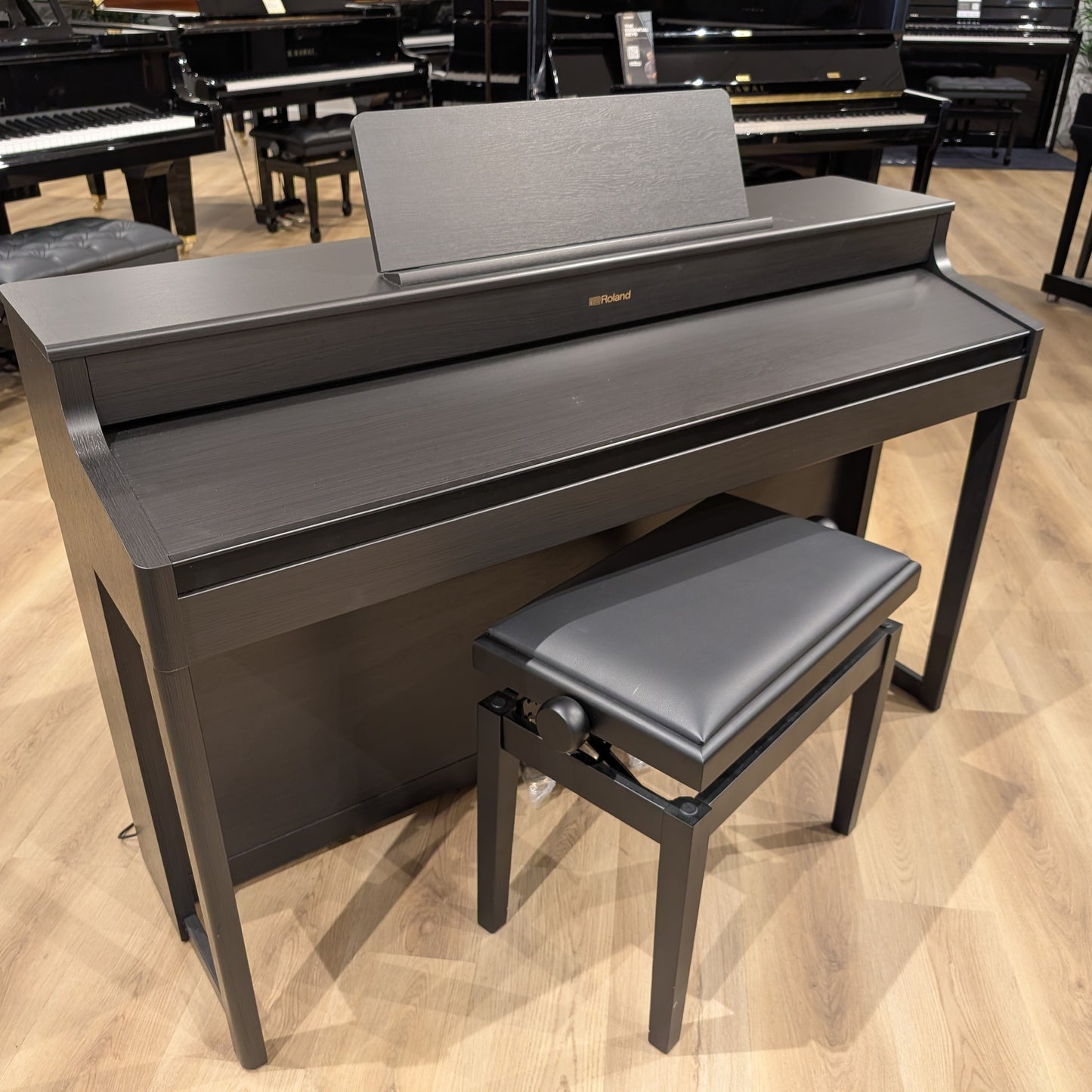 Roland HP702 Digital Piano in Charcoal Black Incl Matching Stool Serial No: Z0M3948 | Second Hand