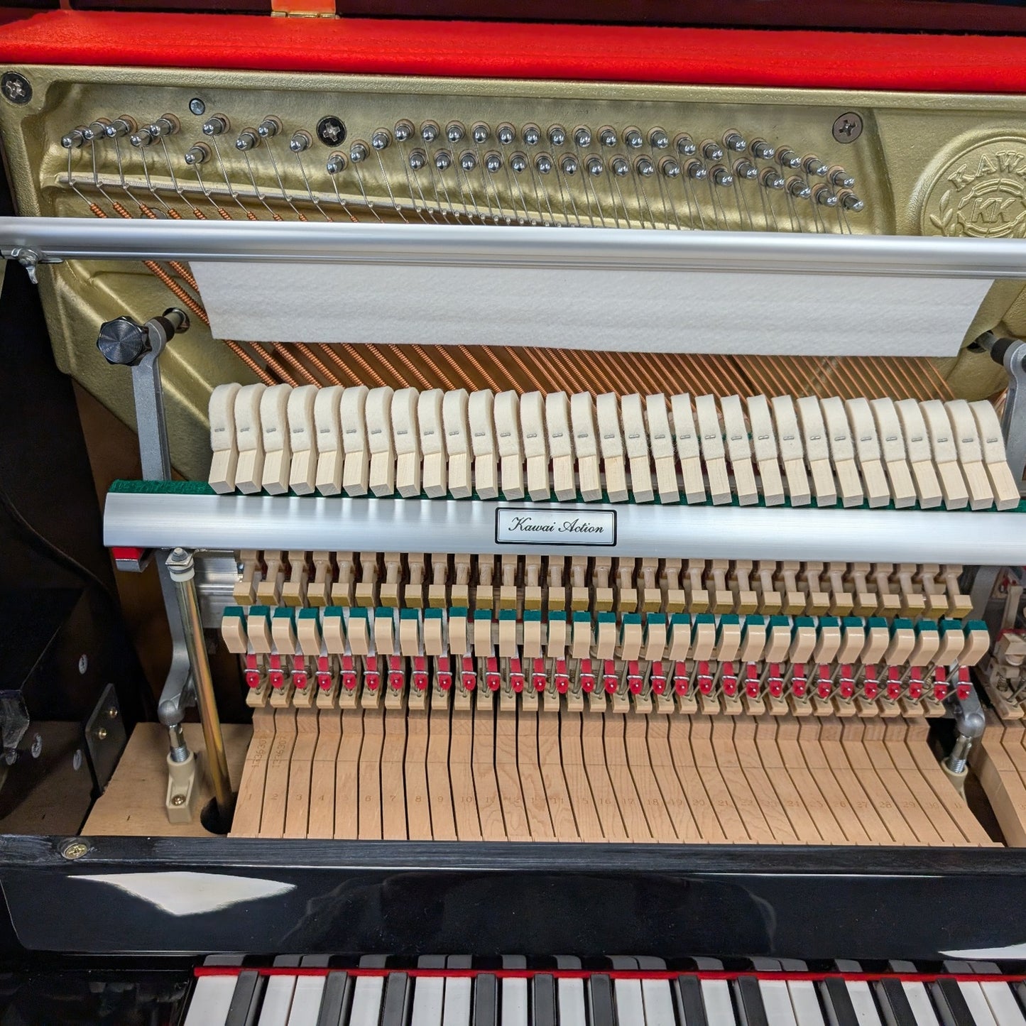 Kawai K15E Upright Piano in Polished Ebony: Serial No: F125074 | Second Hand