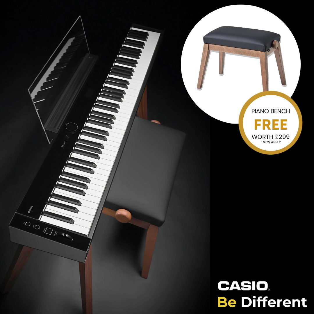 Casio PX-S7000 Digital Piano with FREE Matching Bench; Black