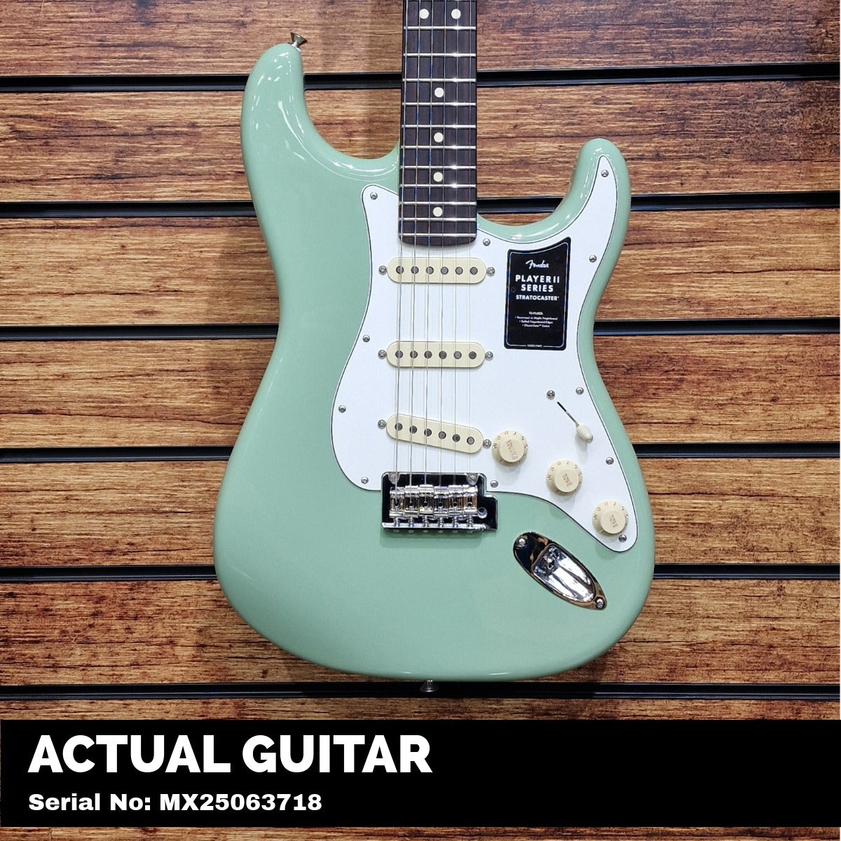 Fender Player II Stratocaster; Rosewood Fingerboard; Birch Green | With FREE Gigbag