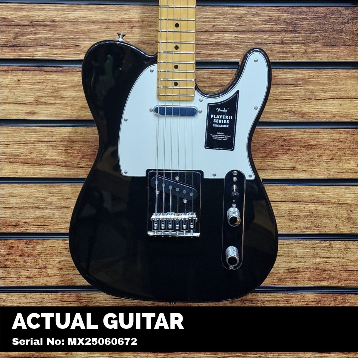 Fender Player II Telecaster; Maple Fingerboard; Black | With FREE Gigbag