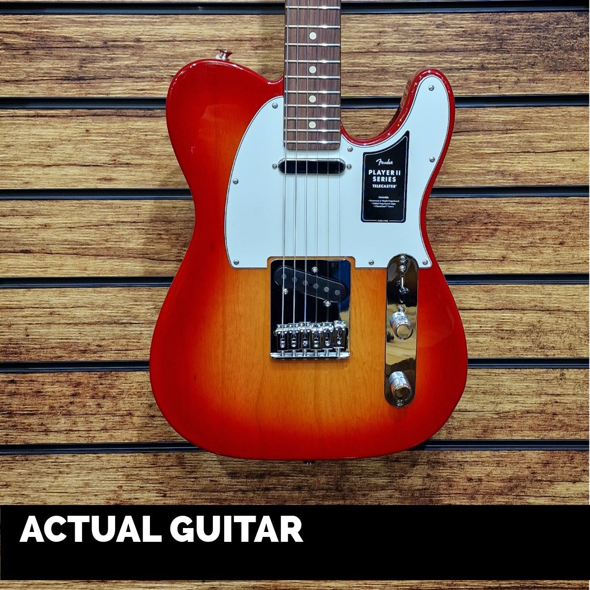 Fender Player II Telecaster; Rosewood Fingerboard; Aged Cherry Burst | With FREE Gigbag