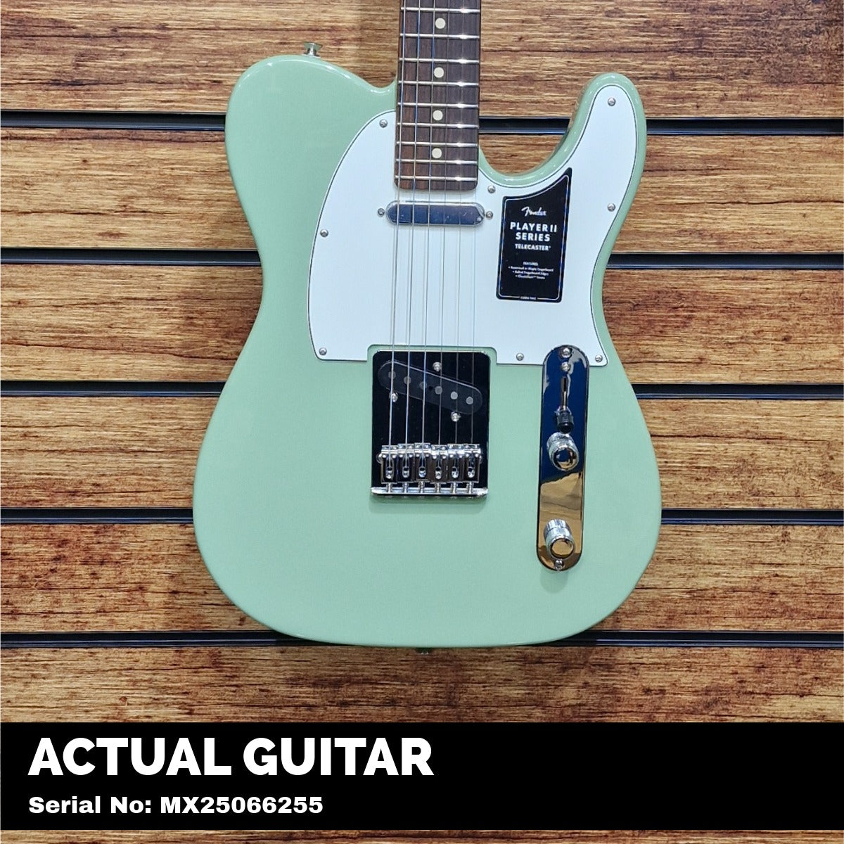 Fender Player II Telecaster; Rosewood Fingerboard; Birch Green | With FREE Gigbag