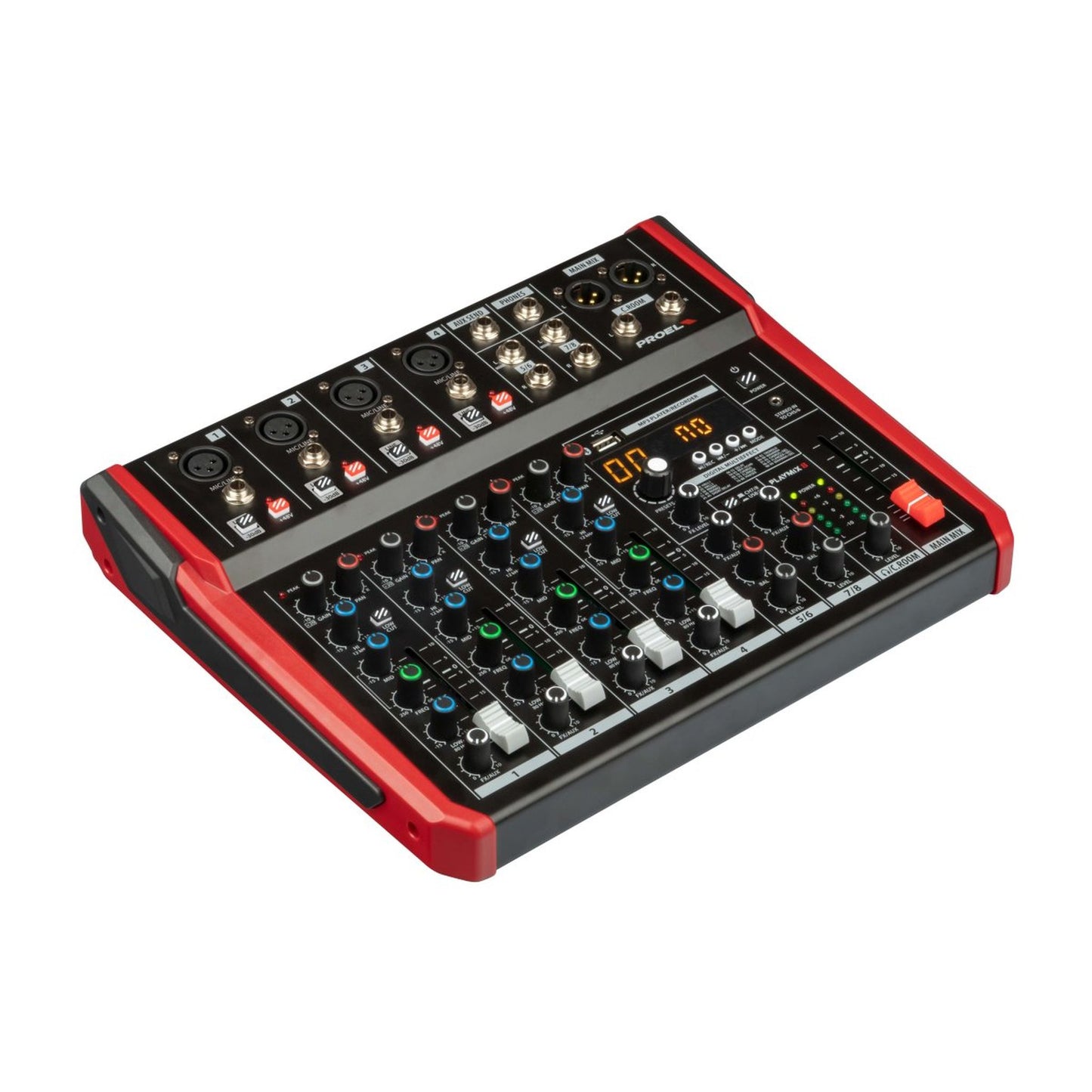 Proel Playmix8 8-In Mixer with FX and USB
