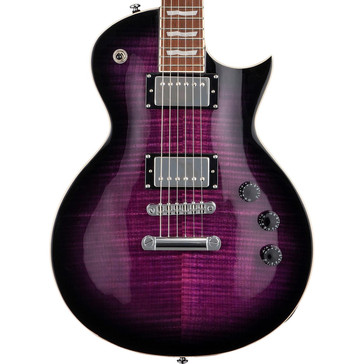 ESP LTD EC-256FM; See-Thru Purple Sunburst
