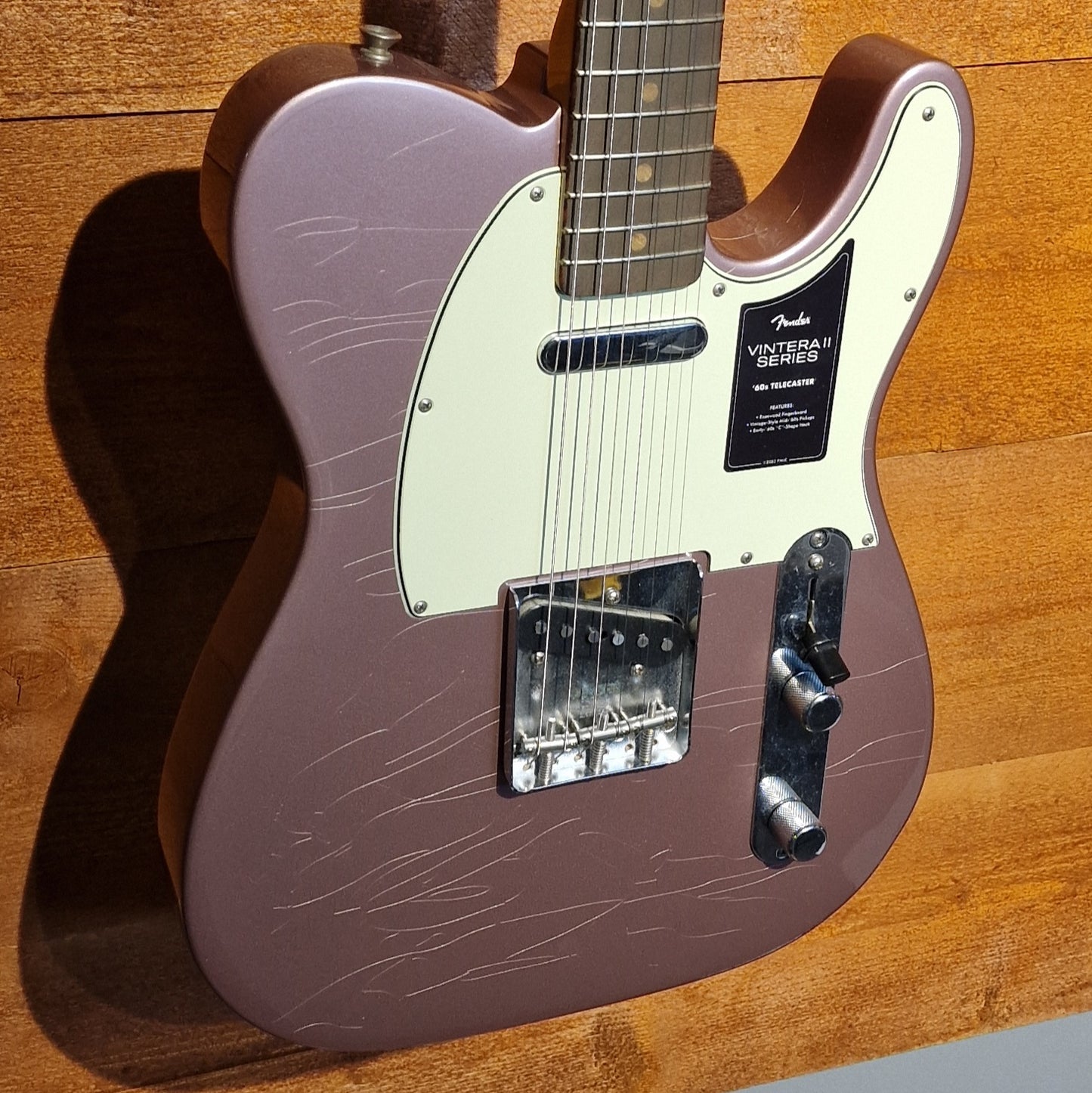Fender Vintera II Road Worn '60s Telecaster; Rosewood Fingerboard, Burgundy Mist Metallic