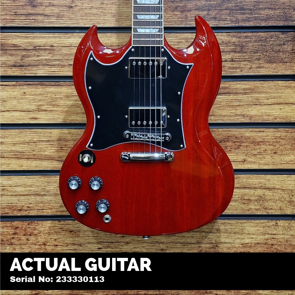 Gibson SG Standard Left Hand; Heritage Cherry | With 3 FREE Maestro Effects Pedals