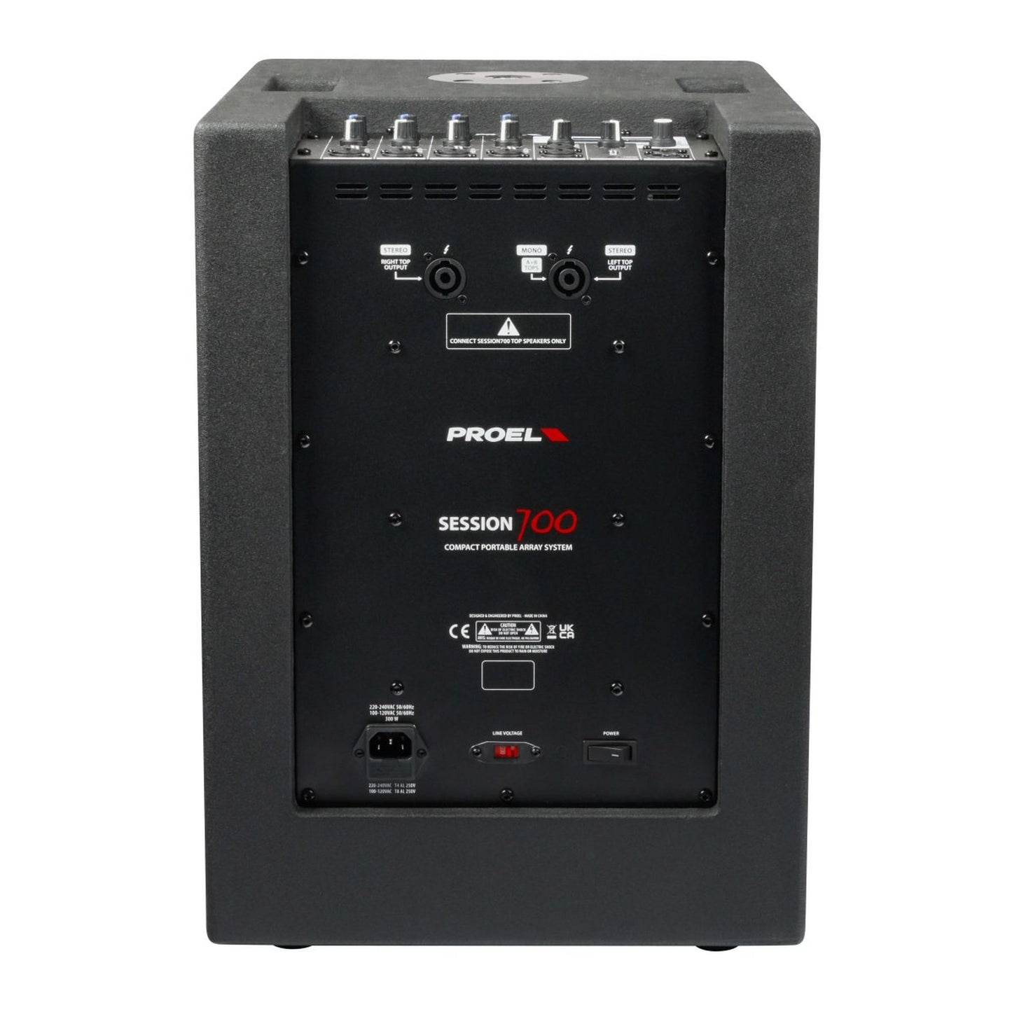 Proel Session700 1400W Compact Portable Array System with Digital Mixer