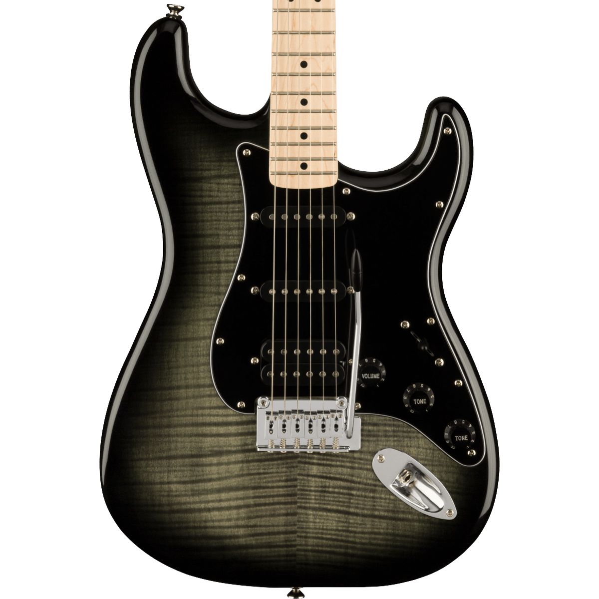 Squier Affinity Series Stratocaster FMT HSS; Black Burst