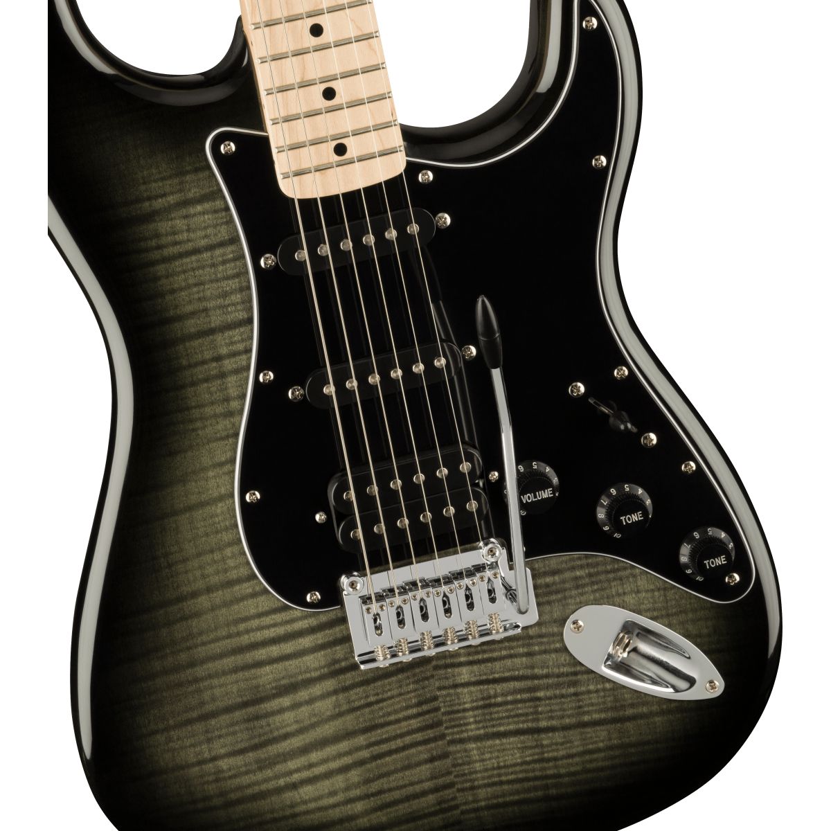 Squier Affinity Series Stratocaster FMT HSS; Black Burst
