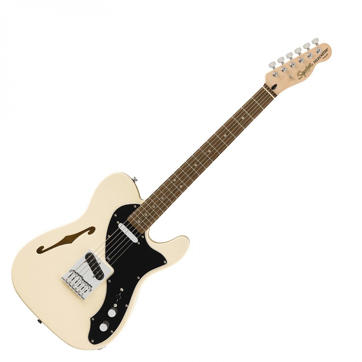 Squier Affinity Series Telecaster Thinline; Olympic White