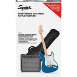 Squier Affinity Stratocaster HSS Guitar Pack Lake Placid Blue