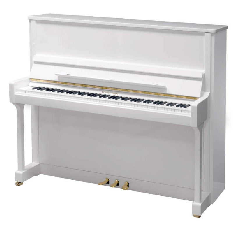 W. Hoffmann Tradition T122 Upright Piano in Polished White