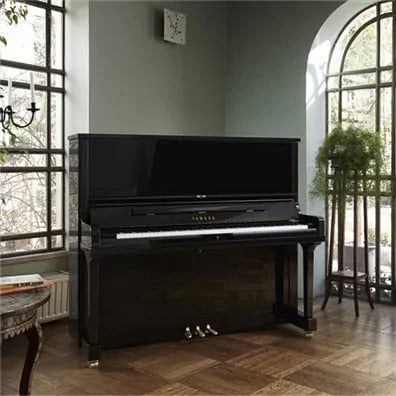 Yamaha U1 TA3 Transacoustic Upright Piano; Polished Ebony