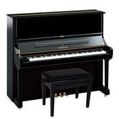 Yamaha U3 Upright Piano; Polished Ebony