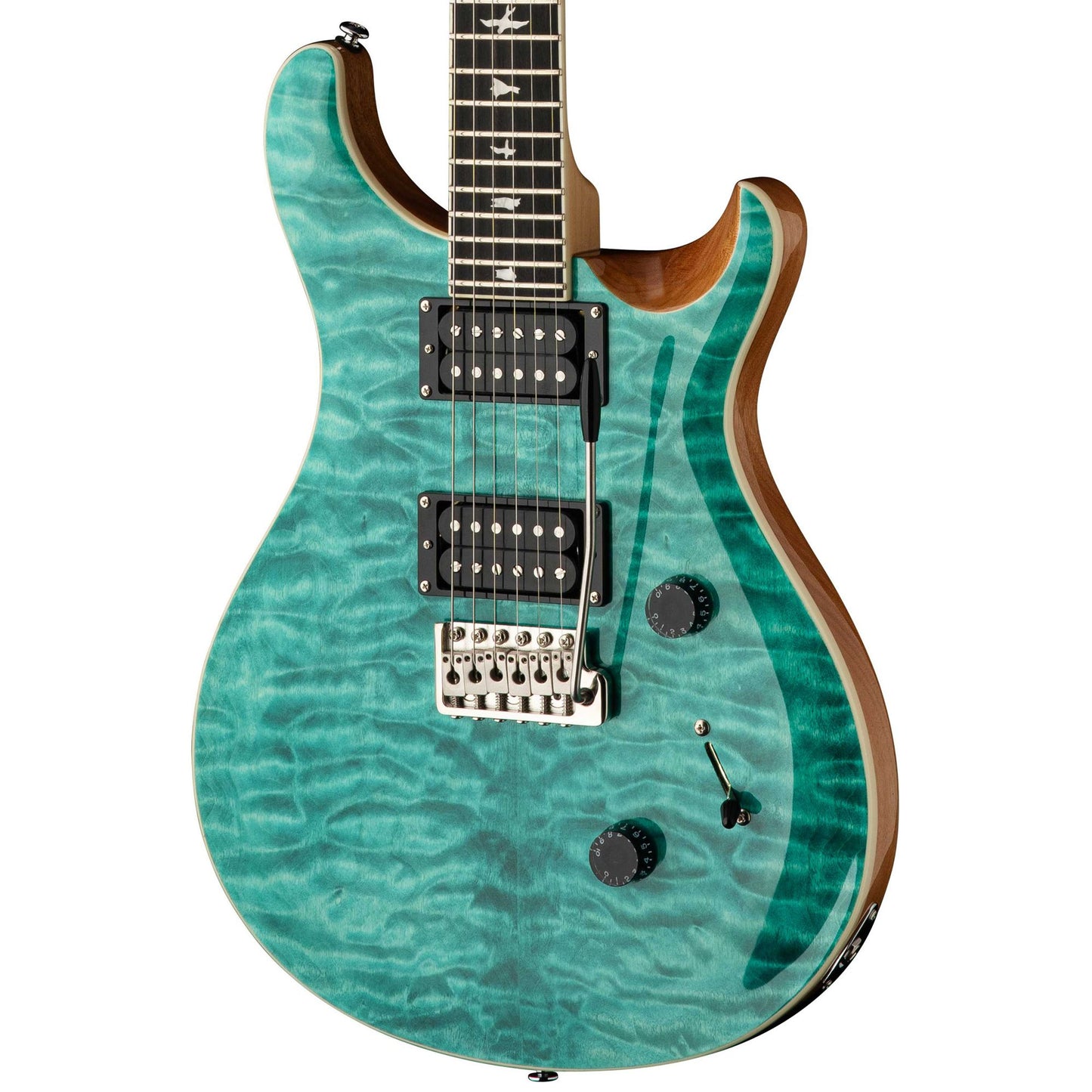 PRS SE Custom 24 Electric Guitar; Turquoise Quilt