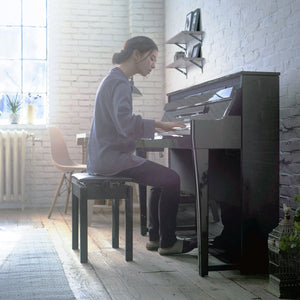 Yamaha Avantgrand NU1XA Advanced Hybrid Piano; Polished Ebony