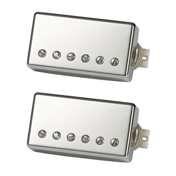 Gibson Kirk Hammett Greenybucker Guitar Pickup Set (Double black, Nickel cover, Unpotted, Rhythm pickup reverse polarity)