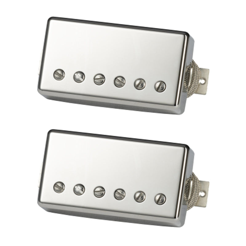 Gibson Kirk Hammett Greenybucker Guitar Pickup Set (Double black, Nickel cover, Unpotted, Rhythm pickup reverse polarity)