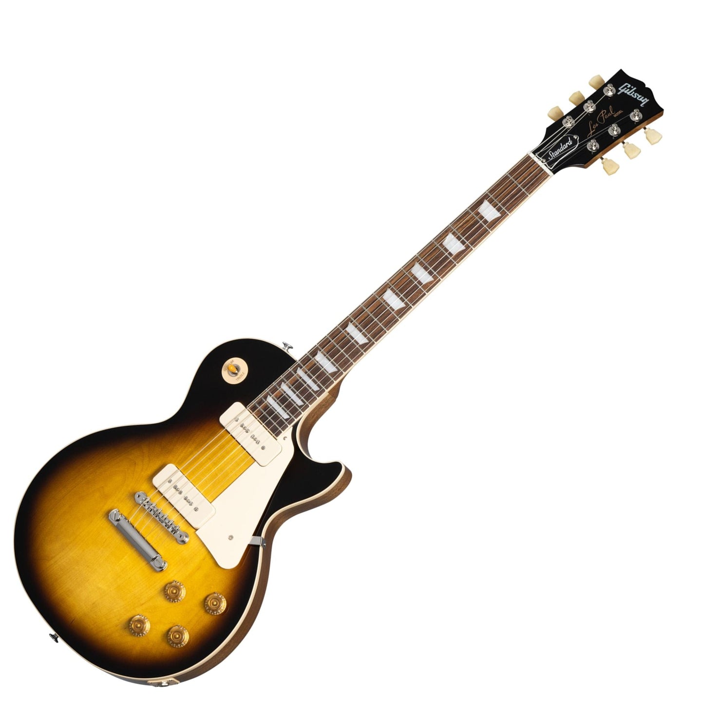 Gibson Les Paul Standard 50s P-90 Plain Top; Tobacco Burst | With 3 FREE Maestro Effects Pedals