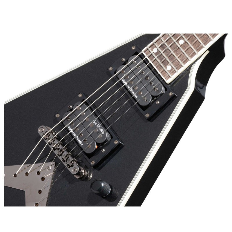Epiphone Dave Mustaine Flying V Custom Black Metallic inc Case