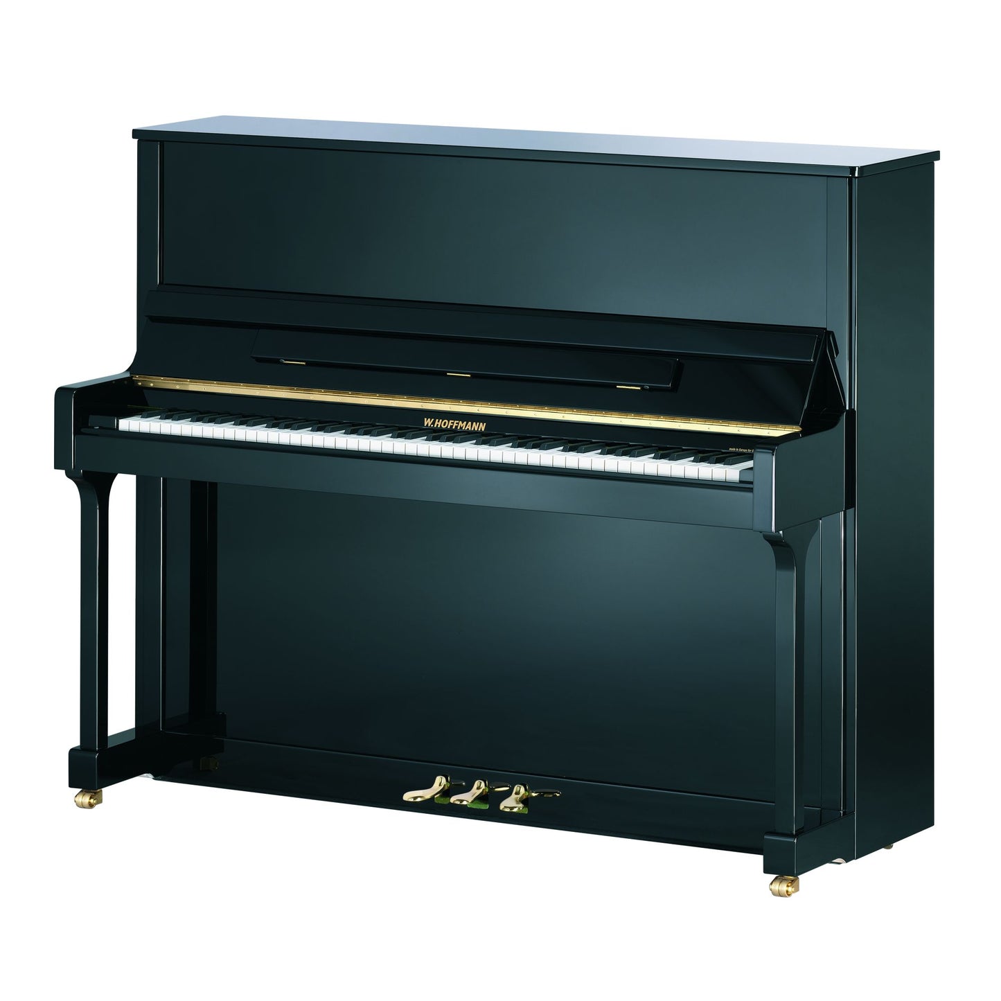 W. Hoffmann Tradition T128 Upright Piano in Polished Black
