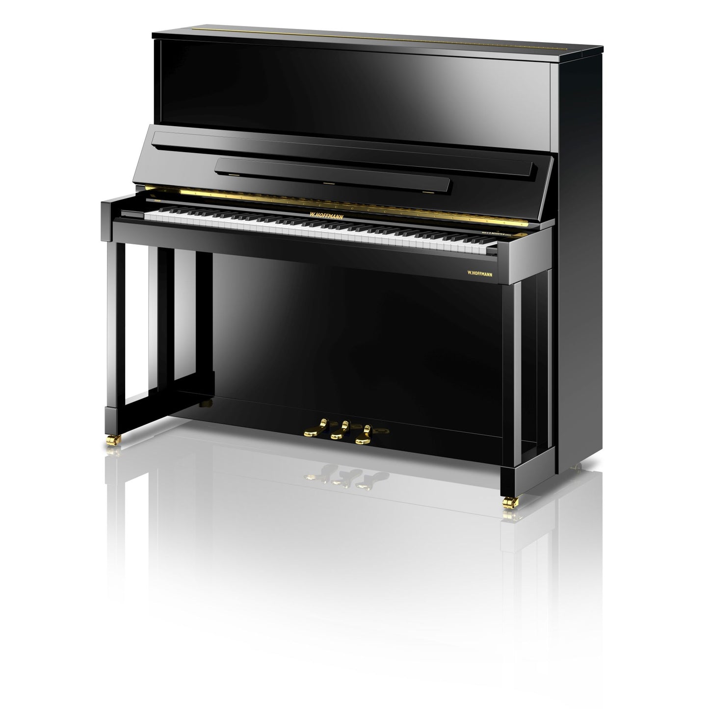 W. Hoffmann Vision V8 Upright Piano in Polished Ebony