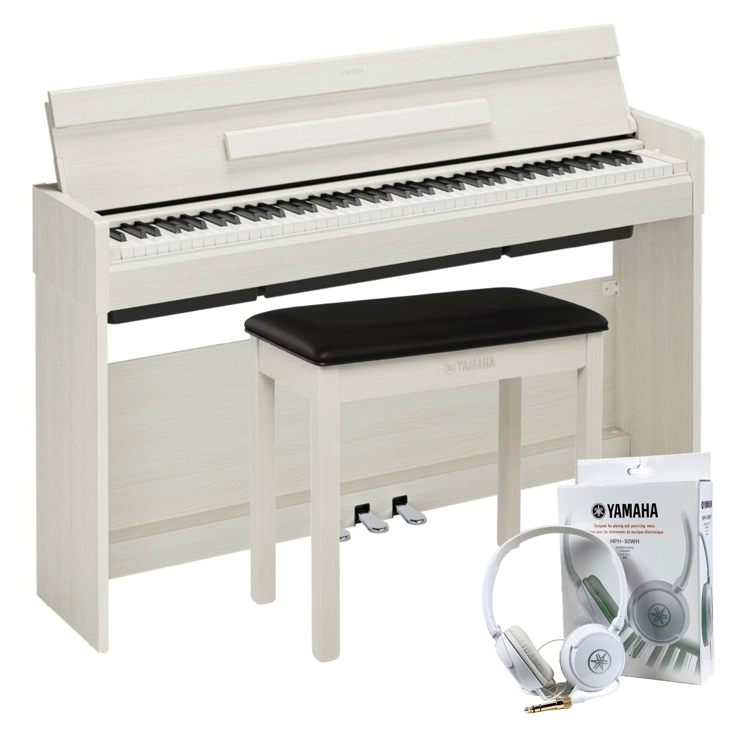 Yamaha YDP-S36 Slimline Digital Piano; White Birch Branded Package