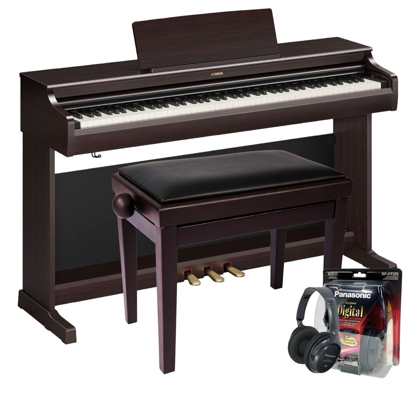 Yamaha YDP146 Rosewood Digital Piano Value Package