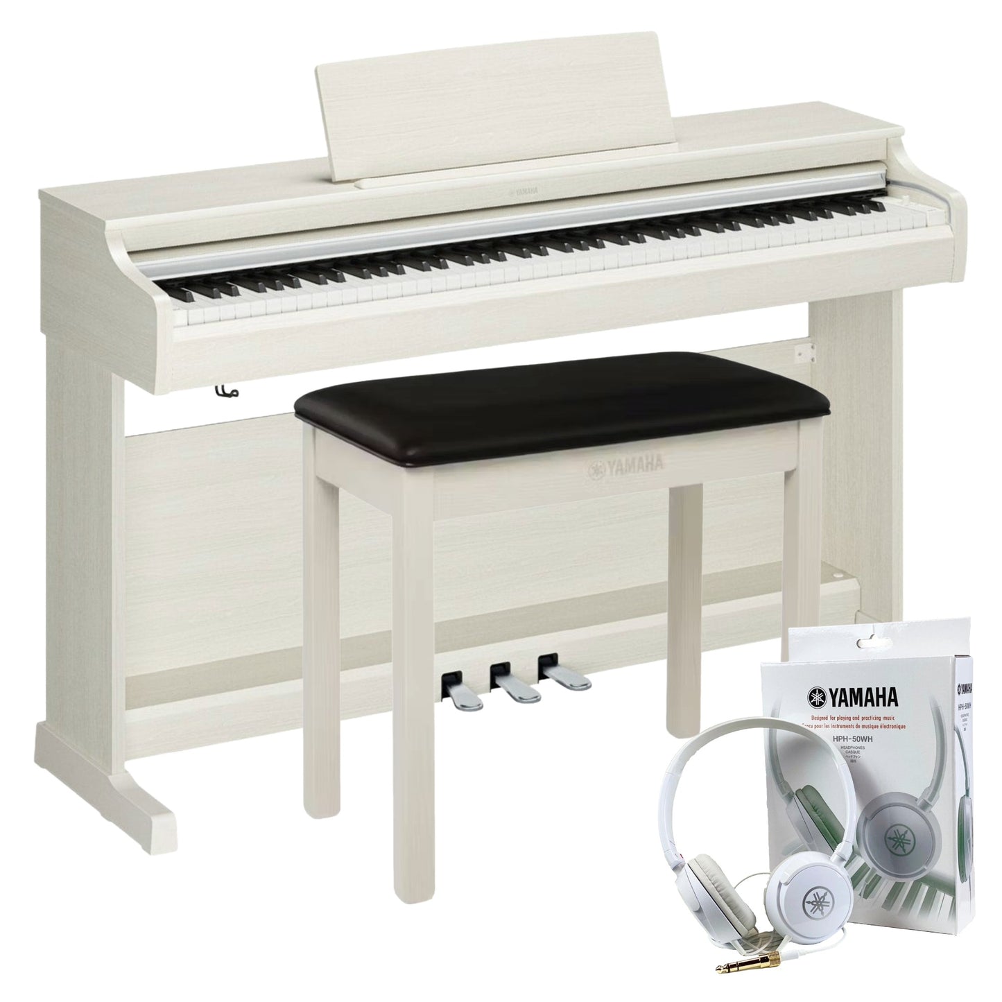 Yamaha YDP166 White Birch Branded Package