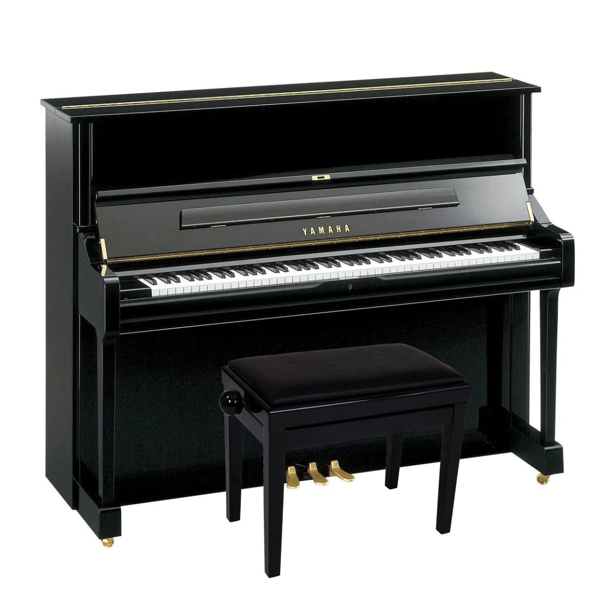 Yamaha YUS1 Upright Piano; Polished Ebony