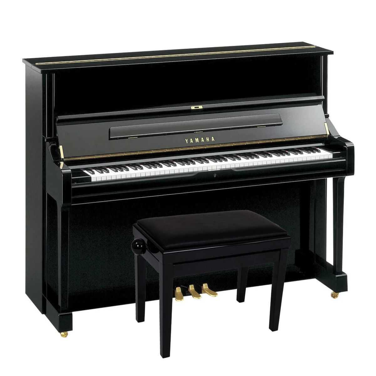 Yamaha YUS3 Upright Piano; Polished Ebony