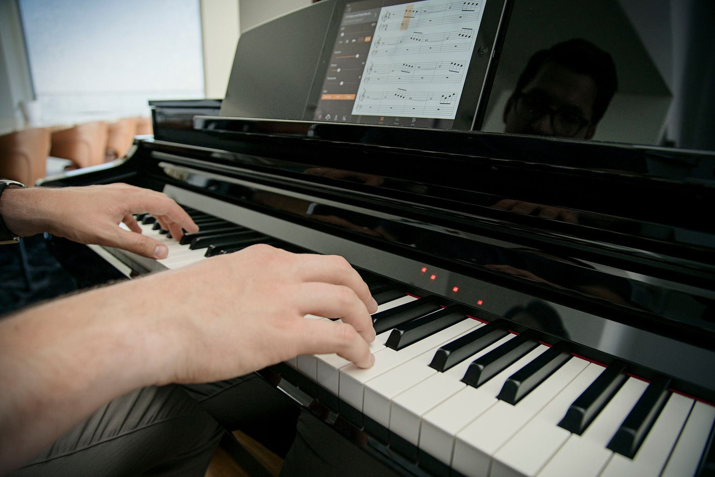 Yamaha CSP295 Digital Smart Piano; Polished White