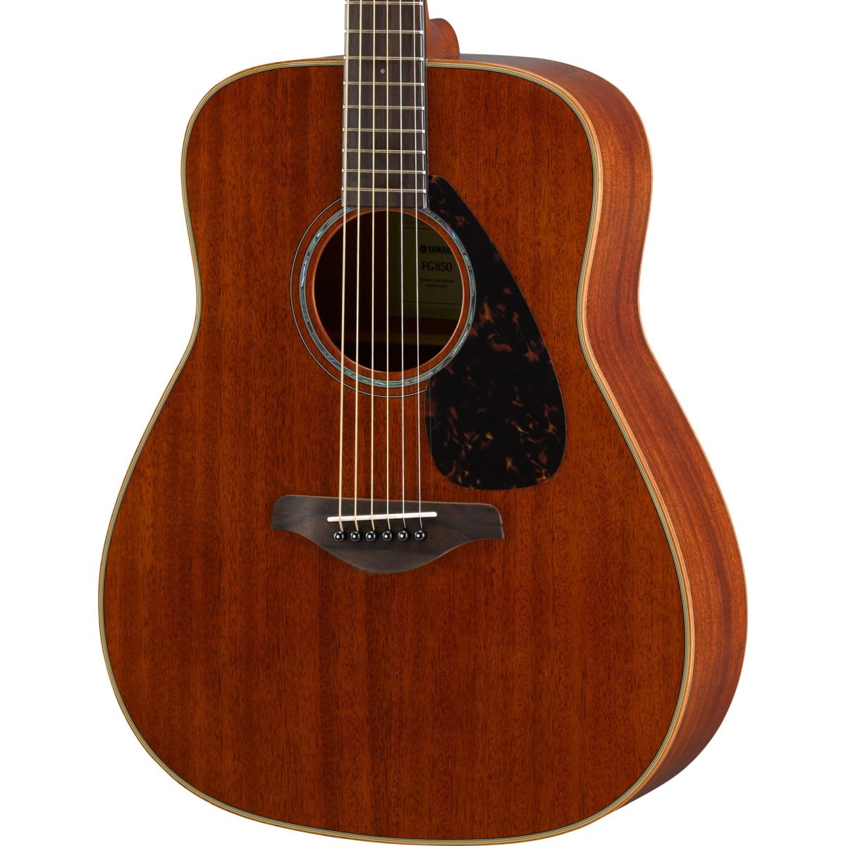 Yamaha FG850 Acoustic Guitar; Natural