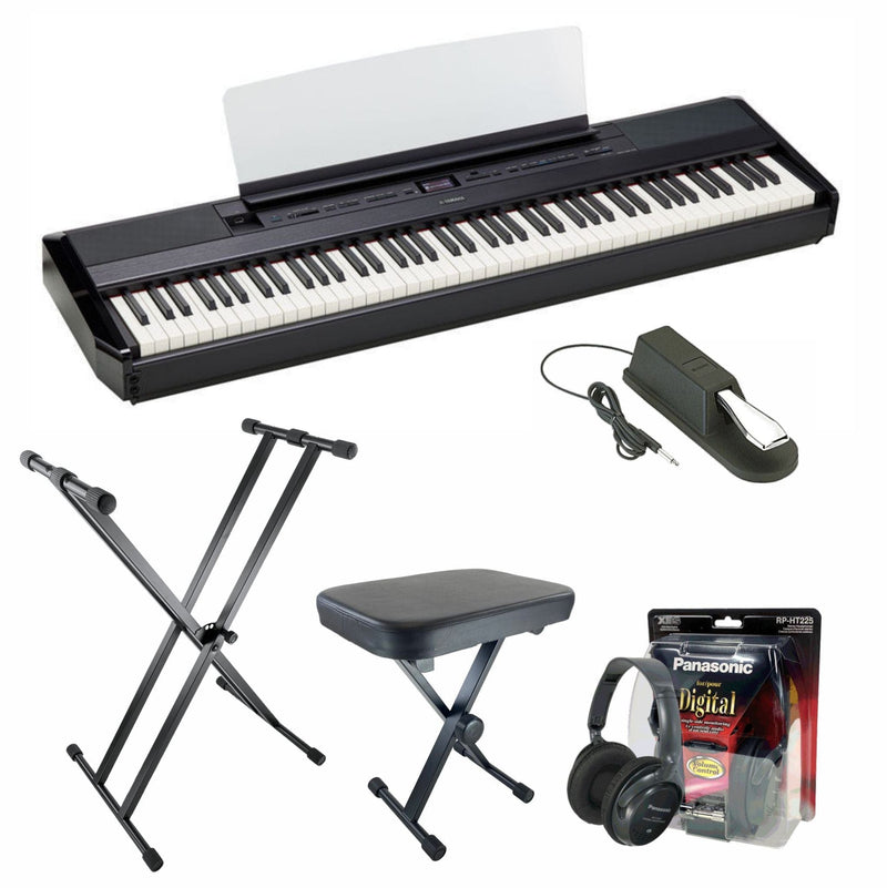Yamaha P525 Digital Piano Value Package; Black