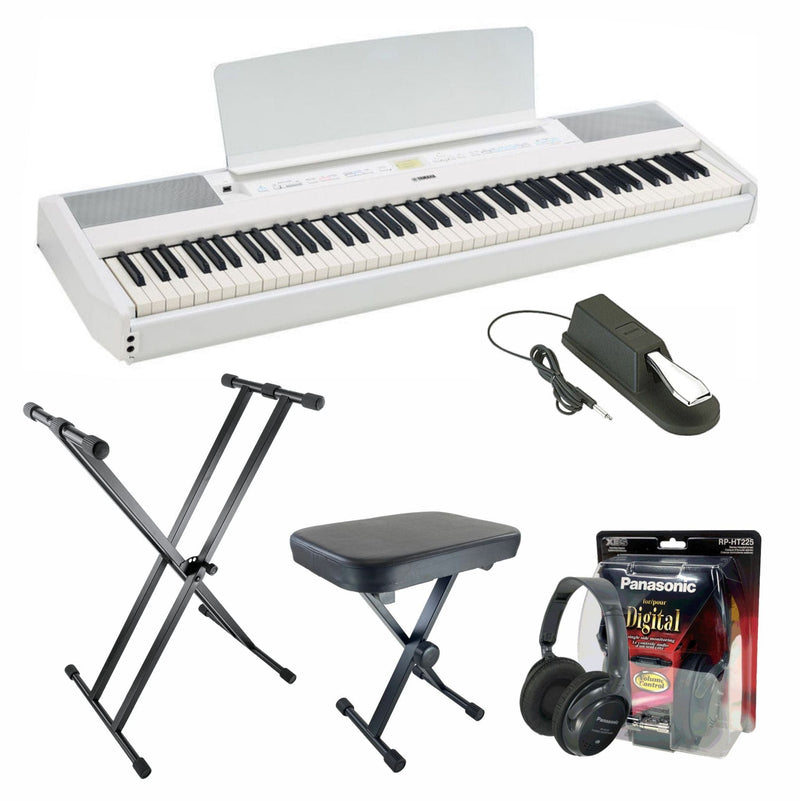 Yamaha P525 Digital Piano Value Package; White