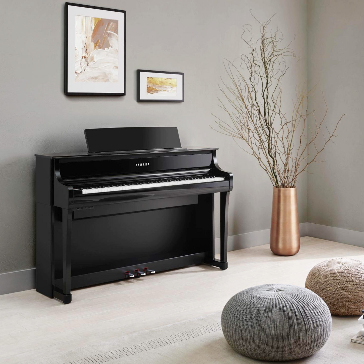 Yamaha CLP875WB Clavinova Digital Piano; White Birch