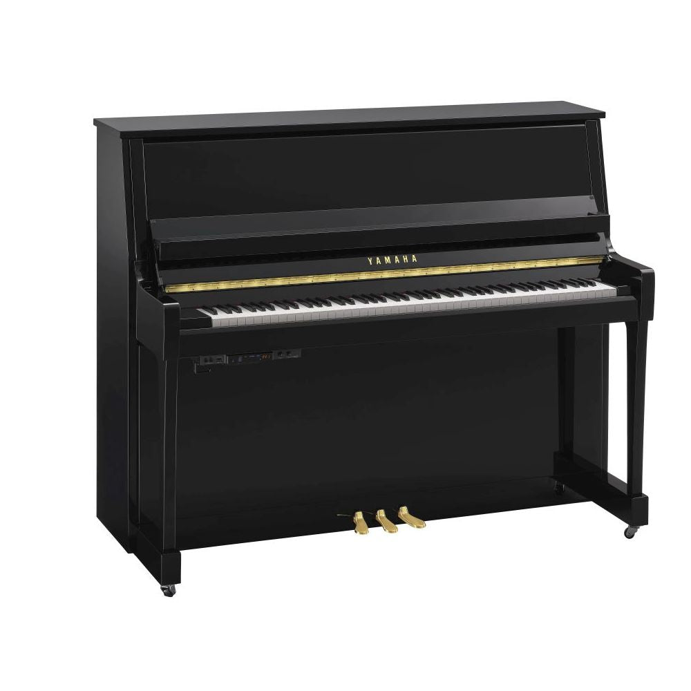 Yamaha B30 TC3 TransAcoustic Upright Piano; Polished Ebony