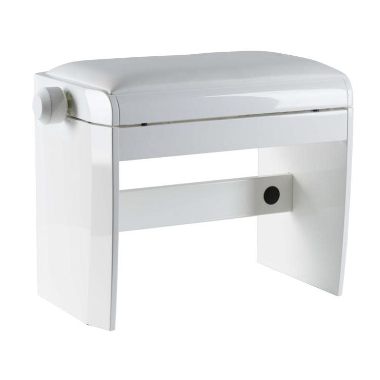 Dexibell Adjustable Wooden Bench White Polished