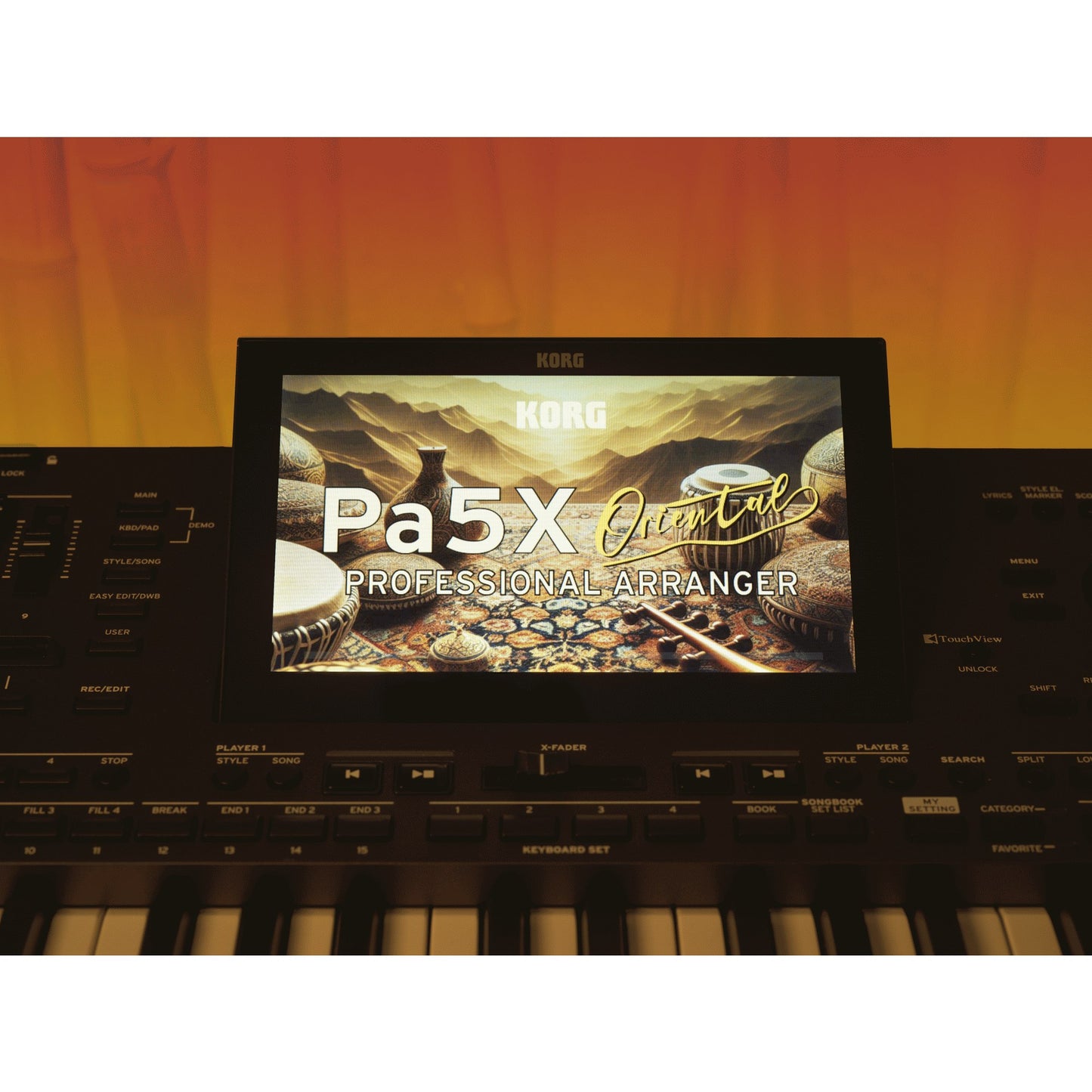 Korg Pa5X Oriental 76 Key Professional Arranger Keyboard
