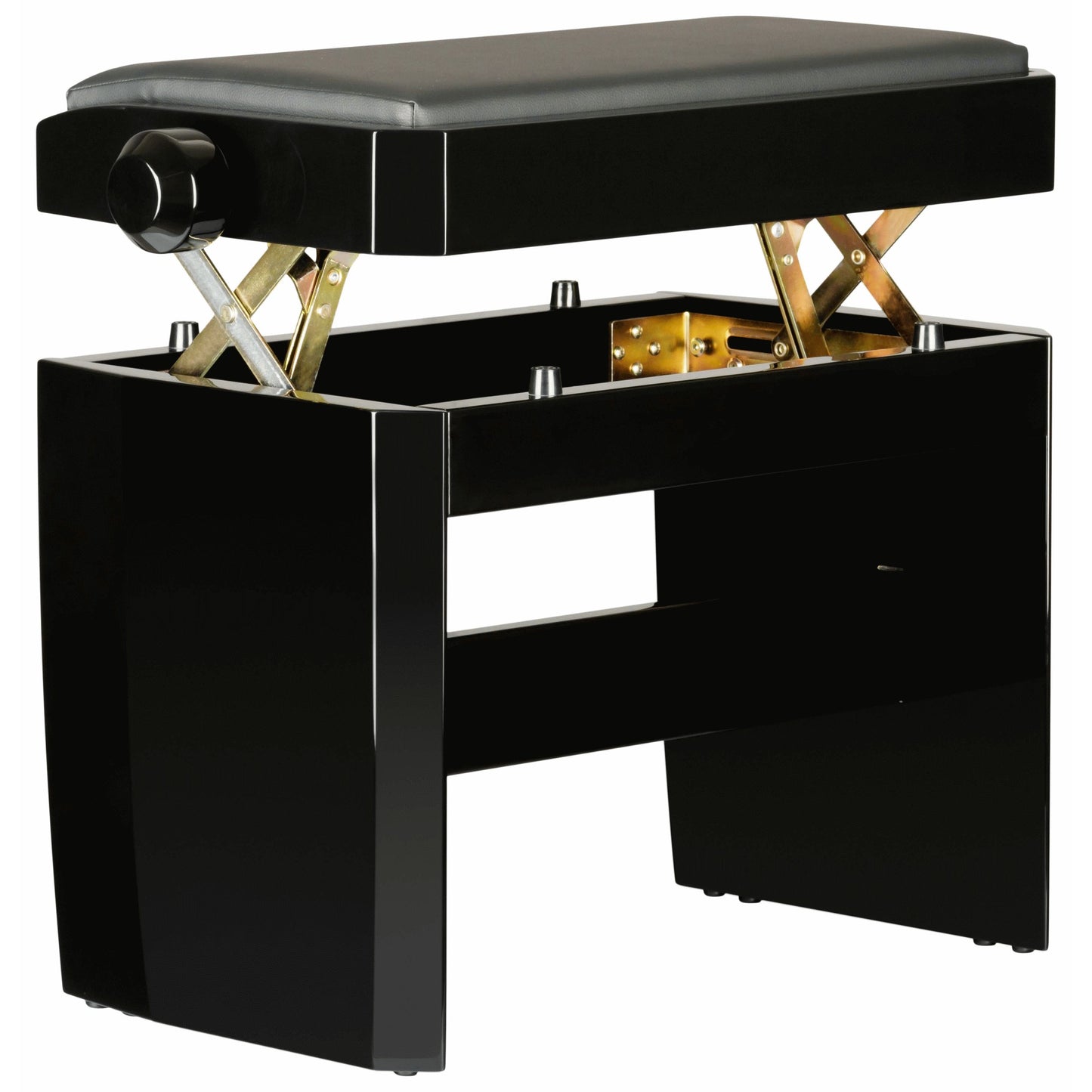 Dexibell Adjustable Wooden Bench Black Polished