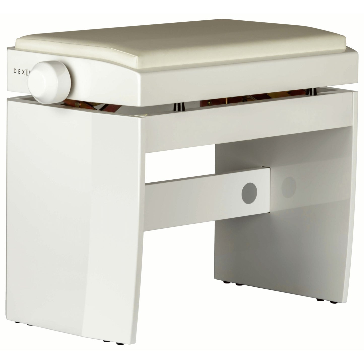 Dexibell Adjustable Wooden Bench White Polished
