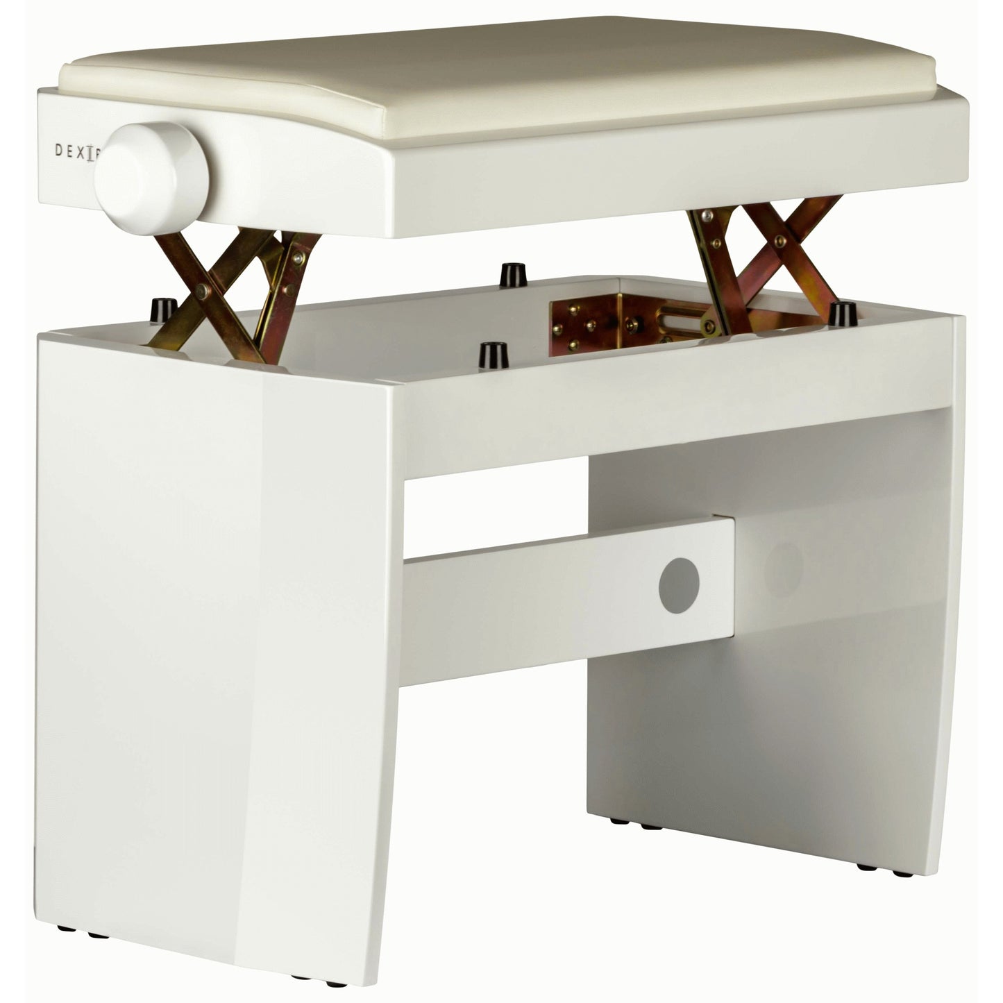 Dexibell Adjustable Wooden Bench White Polished