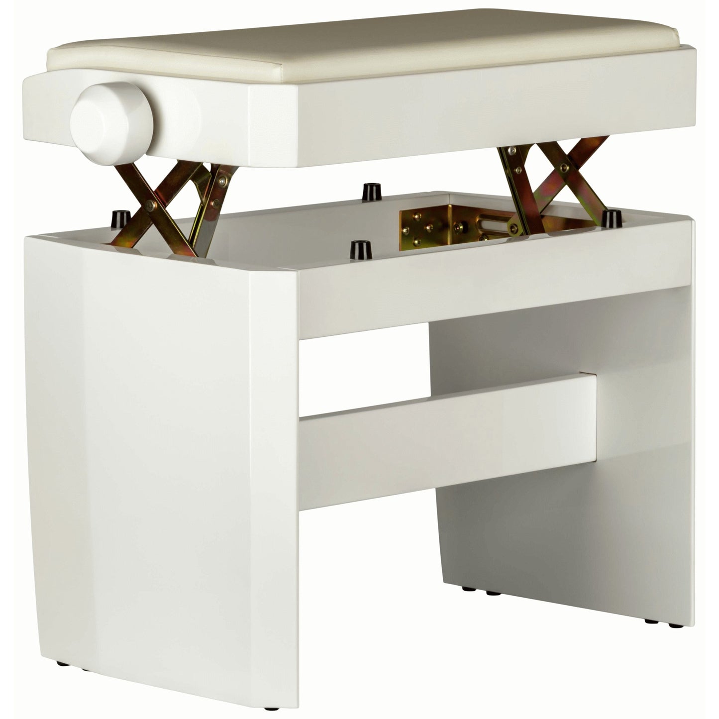 Dexibell Adjustable Wooden Bench White Polished