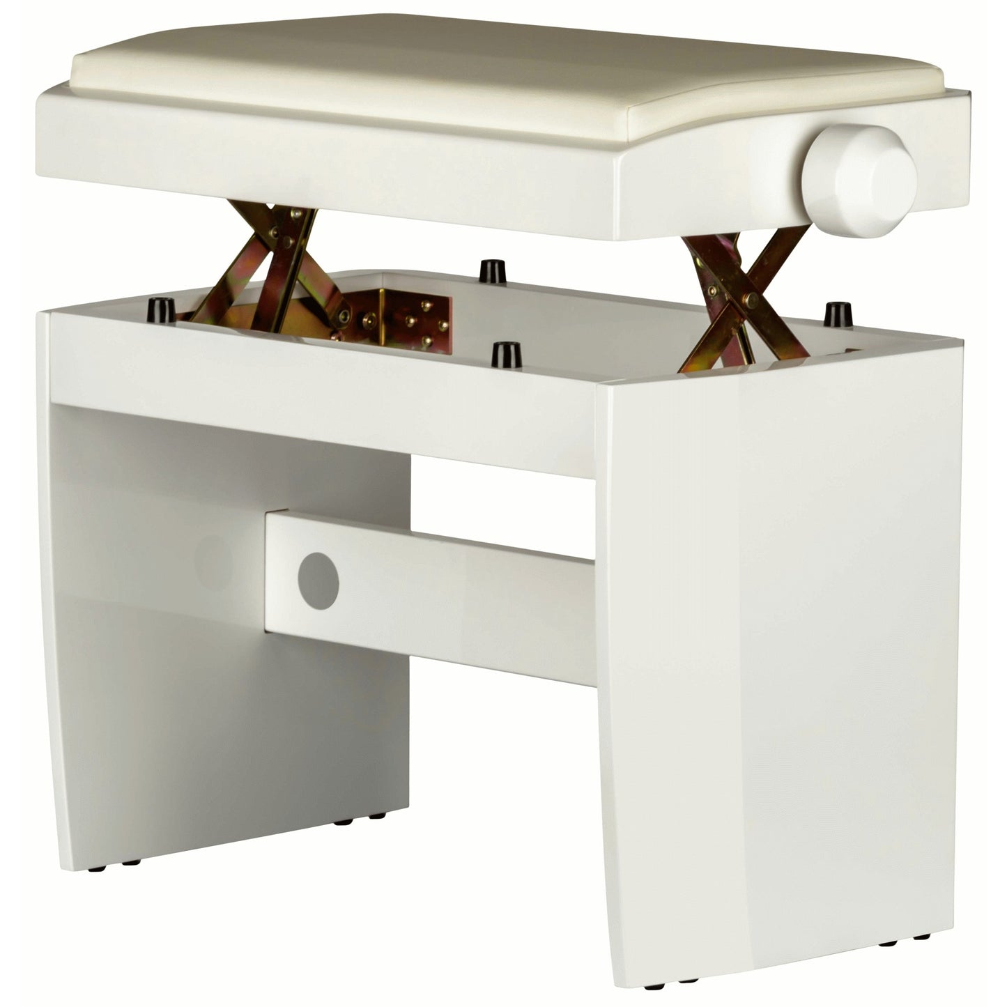 Dexibell Adjustable Wooden Bench White Polished