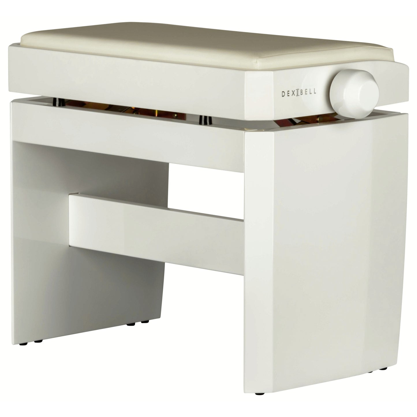 Dexibell Adjustable Wooden Bench White Polished