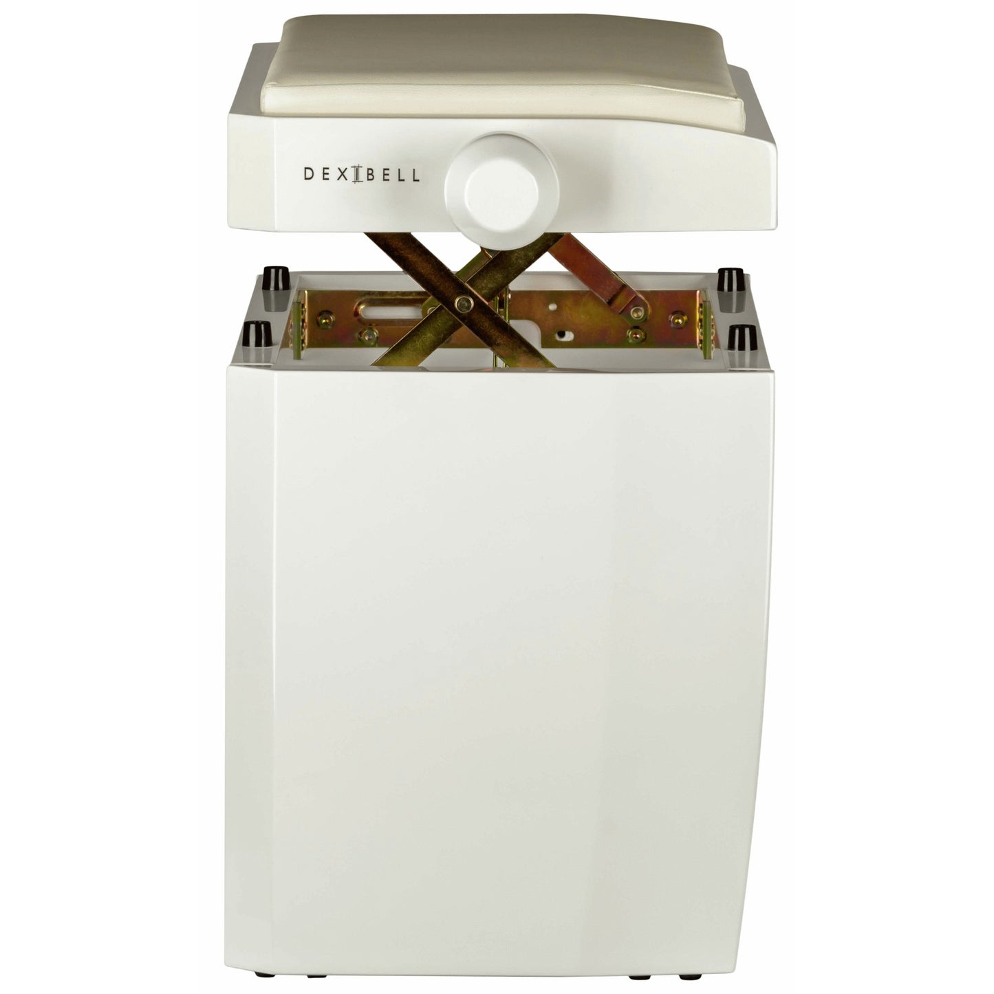 Dexibell Adjustable Wooden Bench White Polished