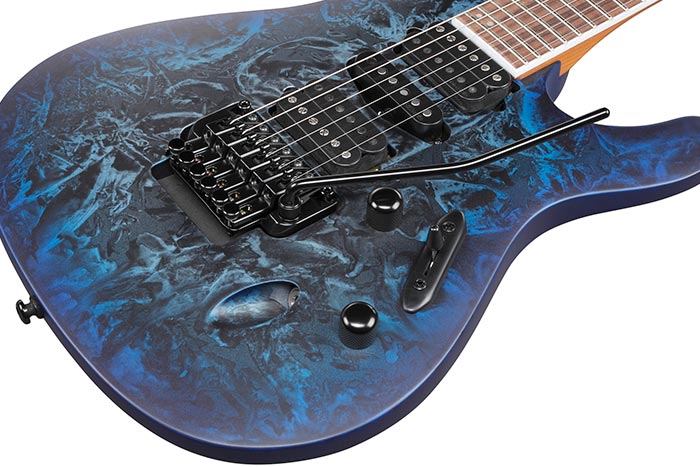 Ibanez S770-CZM Electric Guitar; Cosmic Blue Frozen Matte